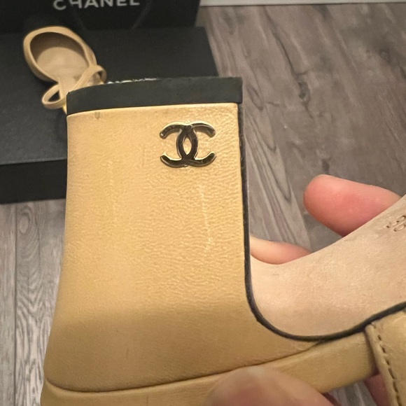 SOLD Chanel Classic Slingback Heels 36 - Picture 4 of 8